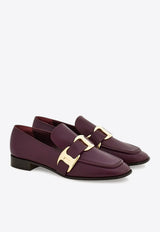 Ferragamo Limania Maxi Vara Leather Loafers Bordeaux 01K440 LIMANIA 785625 OXBLOOD