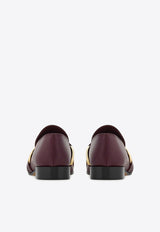 Ferragamo Limania Maxi Vara Leather Loafers Bordeaux 01K440 LIMANIA 785625 OXBLOOD