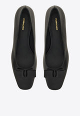 Ferragamo Rirri 30 Iconic Bow Nappa Leather Pumps Black 01K520 RIRRI 785559 NERO