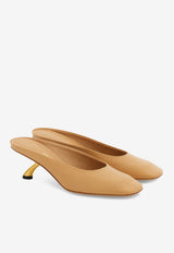 Ferragamo Safi 55 S-shaped Heel Mules Camel 01L811 SAFI 55 793518 SOFT CAMEL