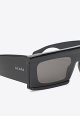 Square-Frame Logo Sunglasses