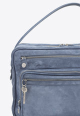 Suede Leather Camera Bag