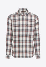 Plaid Check Long-Sleeved Shirt