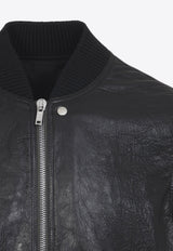 Classic Flight Leather Bomber Jacket
