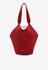 Mini Lotus Suede Bucket Bag