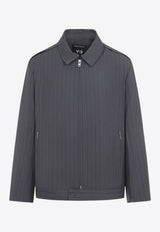 Striped Zip-Up Jacket