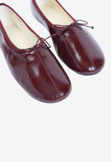Glossy Leather Ballet Flats