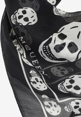 All-Over Skull Print Scarf