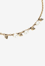 Pearly Skull Necklace