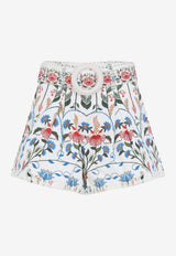 Fraga Printed Mini Shorts