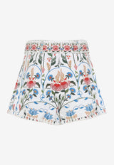 Fraga Printed Mini Shorts