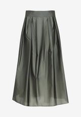 Effetto Organza Midi Skirt