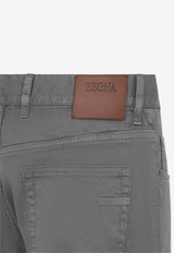 Logo Patch Straight-Leg Jeans