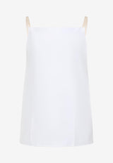 توب بلا أكمام بقَصة مُستقيمة