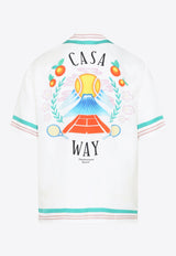 Graphic-Print Bowling Shirt