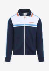 Logo-Embriodered Pique Track Jacket