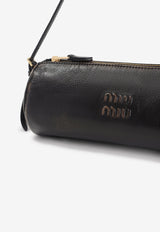 Aged-Effect Nappa Leather Shoulder Bag