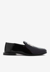 Label Leather Loafers