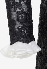 Sequin-Embellished Mini Dress