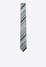 All-Over Stripes Silk Tie