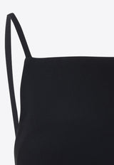 Sliced Mini Crepe Dress