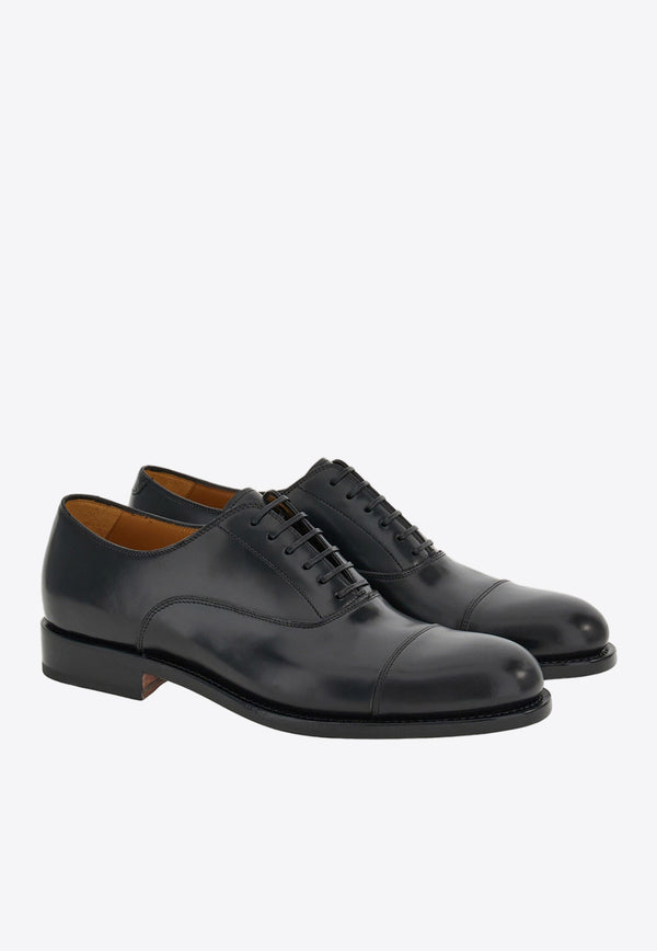 Salvatore Ferragamo Fabian Leather Oxford Shoes 021457 FABIAN 762363 NERO