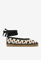 Castañer Carina Crochet Flat Espadrilles Multicolor 023459CO/O_CASTA-4132