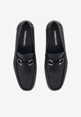 Ferragamo Grandioso2 Leather Loafers Navy 029457 GRANDIOSO2 791768 TITANIC BLUE/NAVY