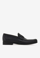 Ferragamo Grandioso2 Hammered Leather Loafers Black 029457 GRANDIOSO2 791770 NERO