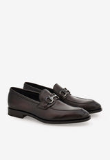 Ferragamo Toledo Calf Leather Loafers Dark Brown 02A384 TOLEDO 789436 T MORO