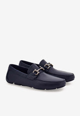 Ferragamo Parigi Calf Leather Loafers Navy 02A664 PARIGI 5 NEW 789630 NAVY