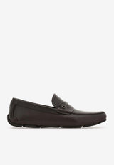 Ferragamo Timothy Calf Leather Penny Loafers Dark Brown 02A688 TIMOTHY 789617 T MORO
