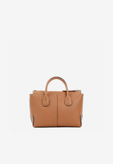 Small Di Grained Leather Top Handle Bag