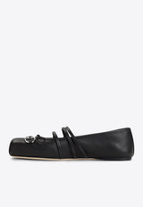 Horsebit Leather Ballet Flats