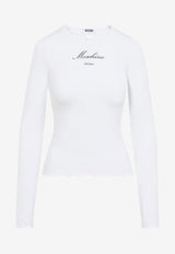 Logo-Print T-shirt with Mini-Bow