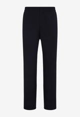 Straight-Leg Wool Pants