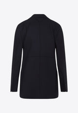 Single-Breasted Wool Blazer