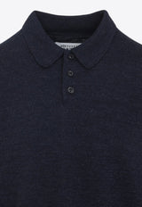 Long-Sleeved Polo T-shirt with Elbow Patch