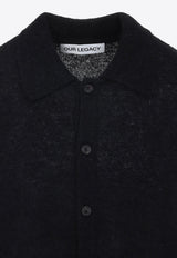 Fine Knit Polo Sweater