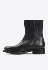 Camion Calf Leather Ankle Boots