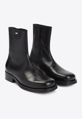 Camion Calf Leather Ankle Boots