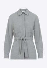 Flannel Shirt with Matching-Belt