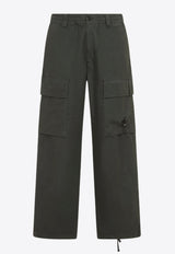 Signature Lens Wide-Leg Cargo Pants