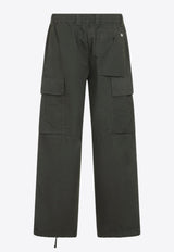 Signature Lens Wide-Leg Cargo Pants