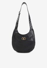Studded VLogo Hobo Bag