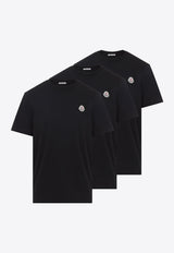Logo Patch Basic T-shirts - Set of 3