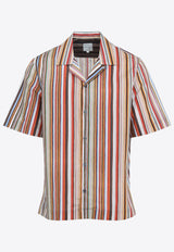 Short-Sleeved Stripe Shirt