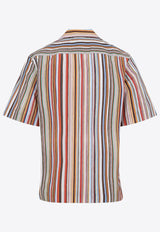 Short-Sleeved Stripe Shirt