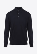 Long-Sleeved Polo T-shirt