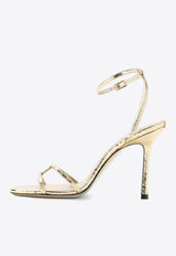 1998 Leo 100 Metallic Leather Sandals
